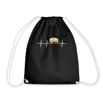 Caravan Caravan Heartbeat Gift - Drawstring Bag - black - Front