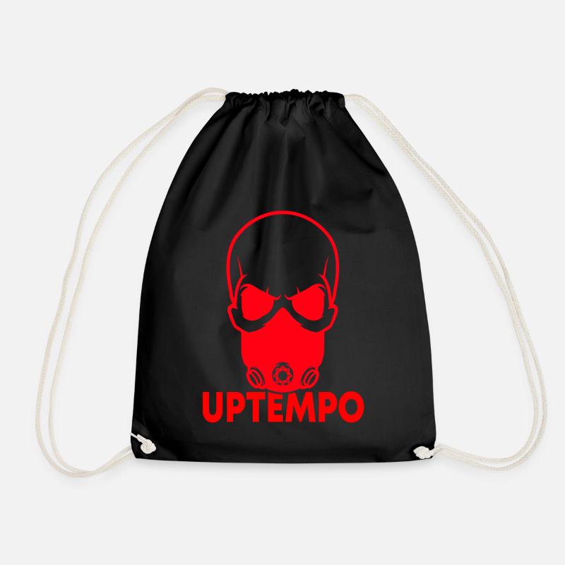 Festival Skull Uptempo Geschenk - Turnbeutel - Schwarz