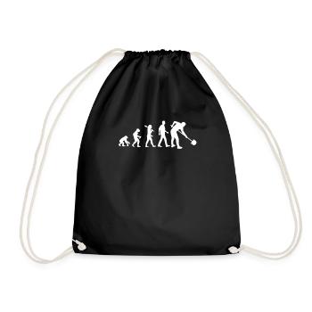 Archaeologist Evolution - Drawstring Bag - black - Front