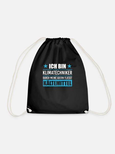 Klimatechniker Kältetechniker Kältetechnik - Turnbeutel - Schwarz