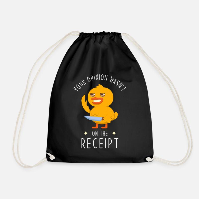 Koch Geschenk lustiger Spruch Köche - Turnbeutel - Schwarz