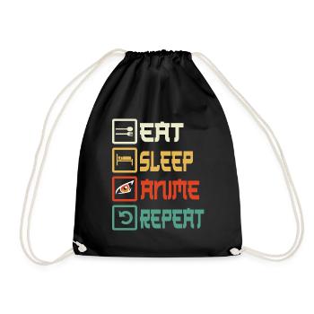 Anime - Sac de sport léger - noir - Devant