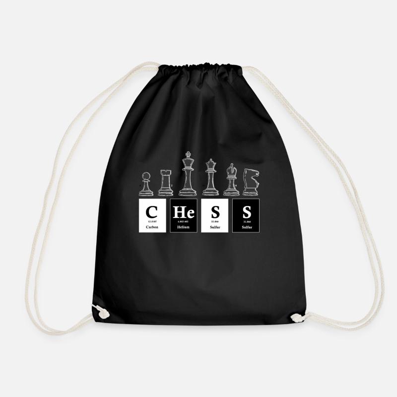 Chess Periodic Table Chess Player - Turnbeutel - Schwarz