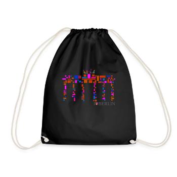 Berlin T-Shirt - Brandenburger Tor Shirt - I Love - Sac de sport léger - noir - Devant