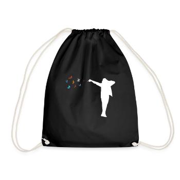 Pop Music Look At These Colorful Butterflies I - Drawstring Bag - black - Front