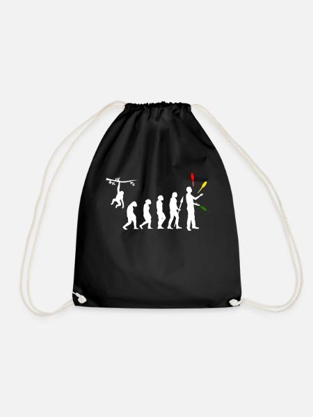 Juggling Evolution Toss Juggler Juggle Costume Gif - Sac de sport léger - noir