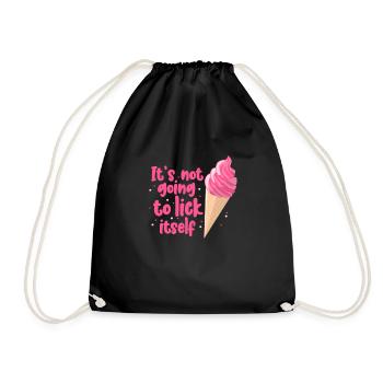 Nice funny ice cream design « It’s not going to - Sac de sport léger - noir - Devant