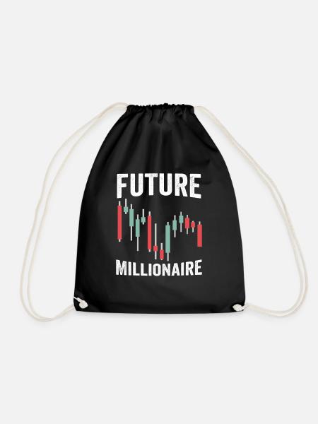 Zukünftiger Millionär Lustiger - Turnbeutel - Schwarz