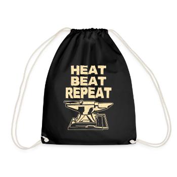 Blacksmith Blacksmith Blacksmith Blacksmith Metalwork Smith - Drawstring Bag - black - Front