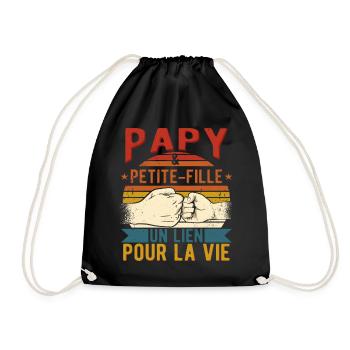 Papy et Petite-Fille Un Lien Pour La Vie - Sac de sport léger - noir - Devant