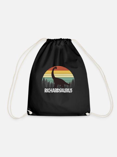 RICHARDSAURUS RICHARD SAURUS RICHARD DINOSAUR - Turnbeutel - Schwarz