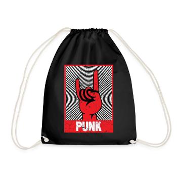 Teufelshorn Punks Punk - Turnbeutel - Schwarz - Vorne