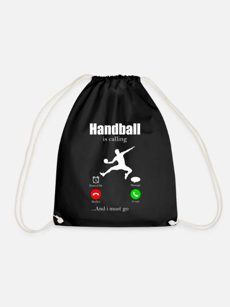 Handball sport coup de saut handball féminin hobby - Sac de sport léger - noir