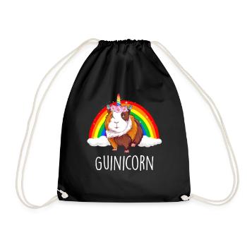 Cobaye Licorne Guinée Pig Guinicorn - Sac de sport léger - noir - Devant