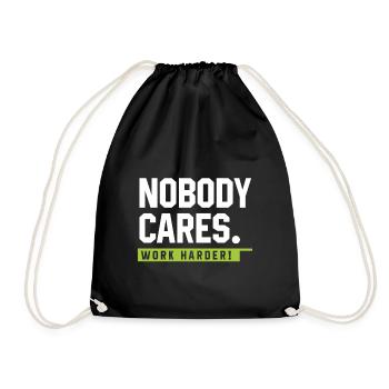 Personne ne se soucie de travailler plus dur - Cadeau de motivation - Sac de sport léger - noir - Devant