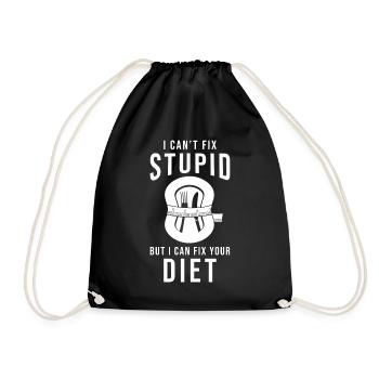 Nutrition consultant Dietitian - Drawstring Bag - black - Front