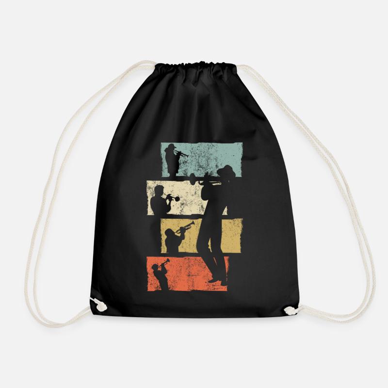 Trompette trompette rétro - Sac de sport léger - noir