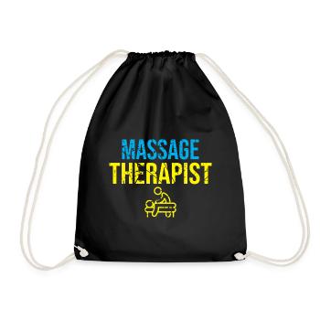 Massage therapist - Drawstring Bag - black - Front