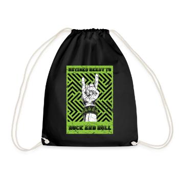 Renter Rock and Roll - Drawstring Bag - black - Front