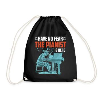 Piano Pianist Cadeau - Sac de sport léger - noir - Devant
