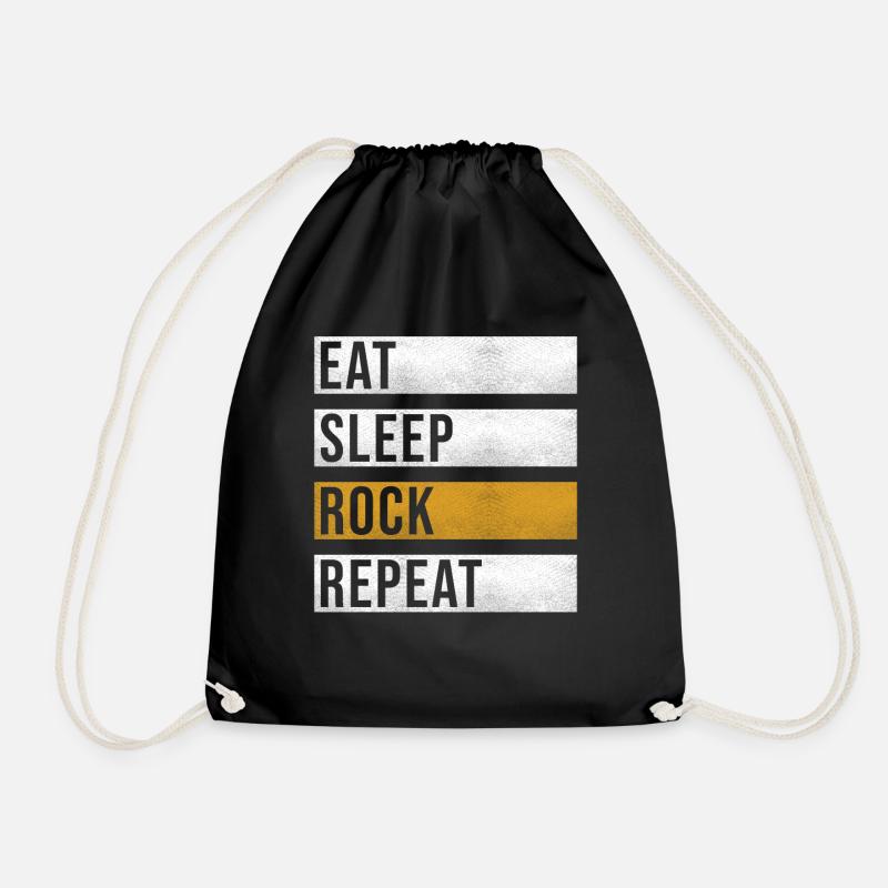 Rock sort drôle rockers - Sac de sport léger - noir