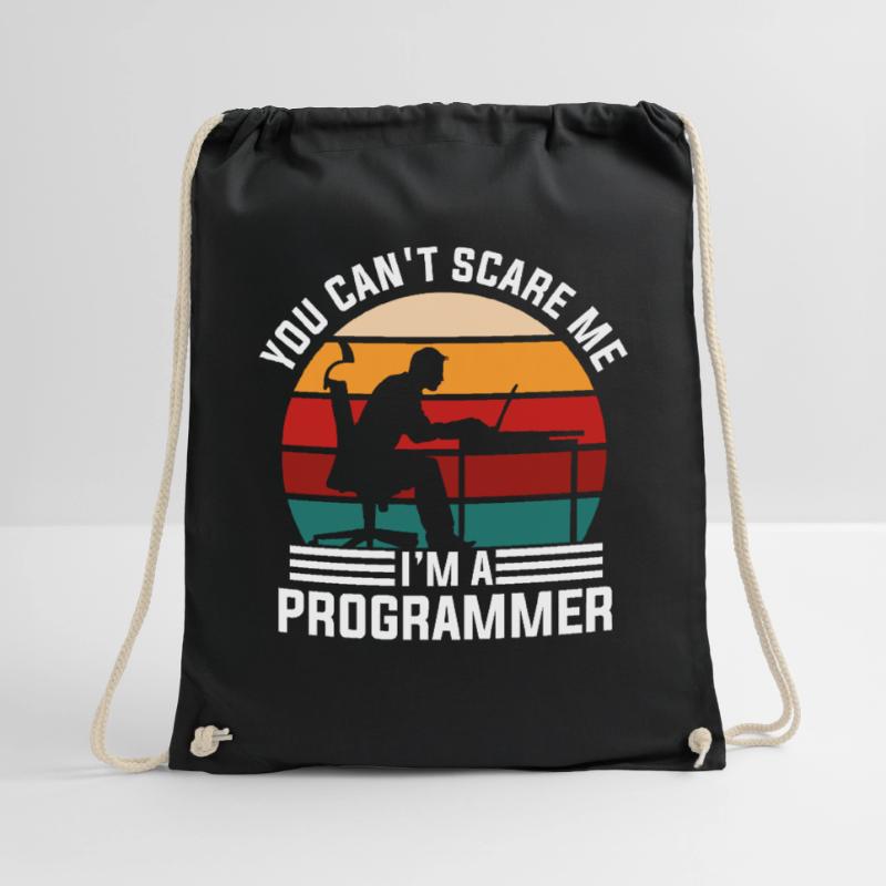 Programmer Retro Drawstring Bag