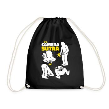 Camera Surtra CamerasUtra Photographer Gift - Drawstring Bag - black - Front