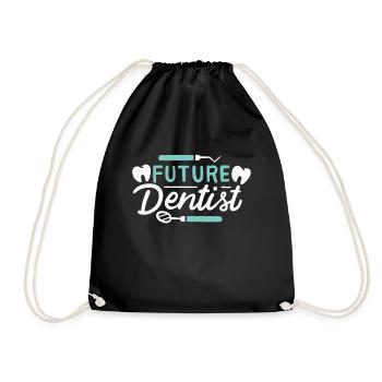 Dentist Future Dentist Dentistry Study Exams - Drawstring Bag - black - Front