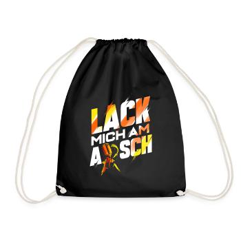 Lack mich am Arsch - Lackierer Autolackierer - Turnbeutel - Schwarz - Vorne