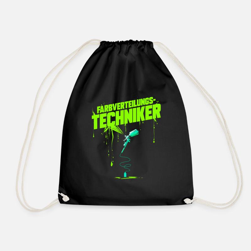 Farbverteilungstechniker Lackierer Autolackierer - Turnbeutel - Schwarz