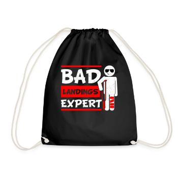 Bad Landings Expert Jambe cassée - Sac de sport léger - noir - Devant
