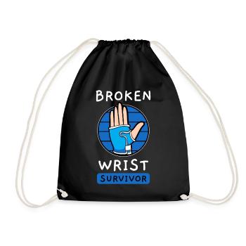 Broken Wrist Survivor - Sac de sport léger - noir - Devant