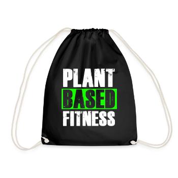 Fitnessstudio Vegan Gym Plant Based Fitness - Sac de sport léger - noir - Devant