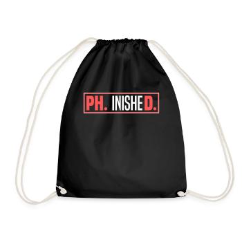 Doctoral Student Doctorate - Drawstring Bag - black - Front