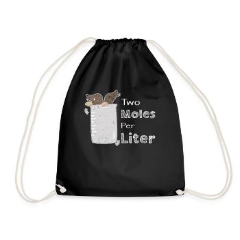 Laboro tique de mot pun chimiste chimique broyeur litre - Sac de sport léger - noir - Devant