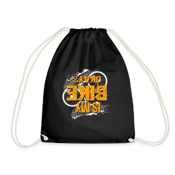 Is My Bike Okay BMX Bicycle - Drawstring Bag - black - Front