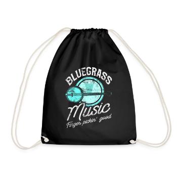 Bluegrass Banjo Gitarrist - Turnbeutel - Schwarz - Vorne