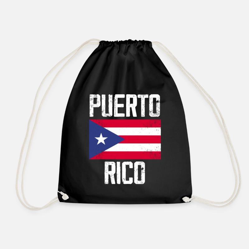 Puerto Rico - Turnbeutel - Schwarz
