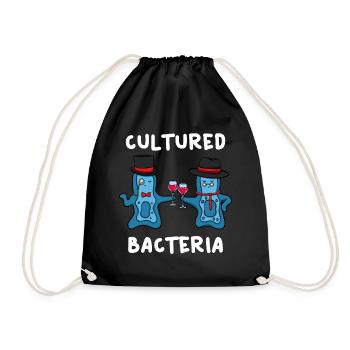 Culture Bacteria Biology - Drawstring Bag - black - Front