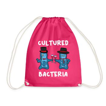 Culture Bacteria Biology - Drawstring Bag - fuchsia - Front