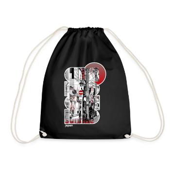 Japon, Japonais, Tokyo City - Sac de sport léger - noir - Devant