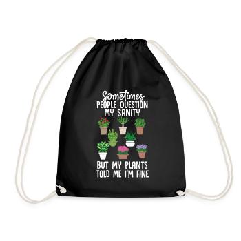 Gardener Plants - Drawstring Bag - black - Front