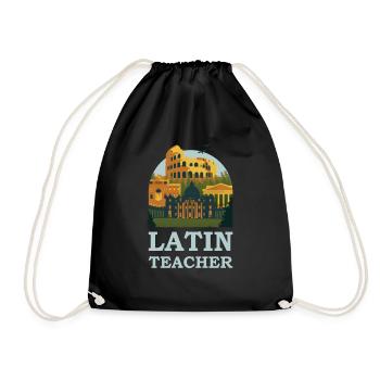 Latin professeur de latin - Sac de sport léger - noir - Devant