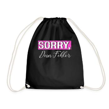 Désolé ironie sort Drôle de sarcasme - Sac de sport léger - noir - Devant
