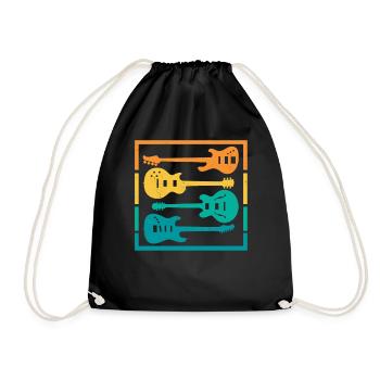 Guitare Électrique Guitares Électriques Guitare Électrique Basse Instrument - Sac de sport léger - noir - Devant