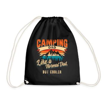Définition de chemise de papa de camping comme un papa normal - Sac de sport léger - noir - Devant
