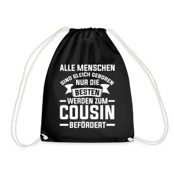 Bester Cousin - Turnbeutel - Schwarz - Vorne