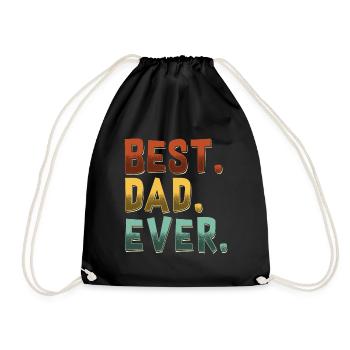 Best Dad Ever Best Dad Ever - Turnbeutel - Schwarz - Vorne
