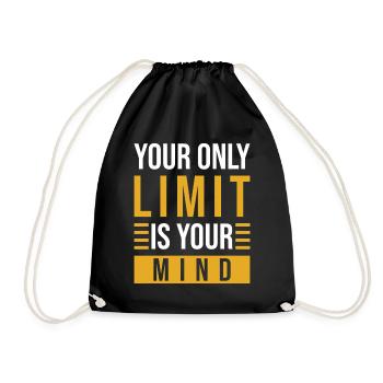 Motivation Mindset Phrase - Sac de sport léger - noir - Devant