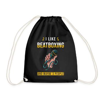 Beatbox Beatboxer Beatboxing Sort - Sac de sport léger - noir - Devant